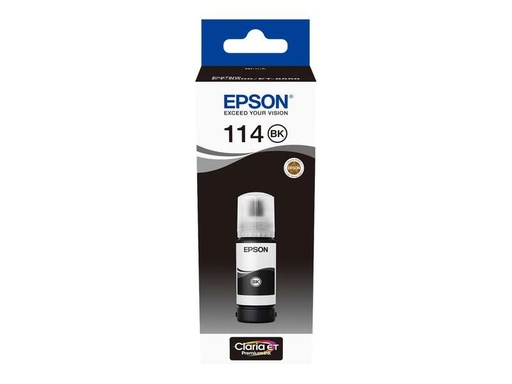 [EP-T07A1-MO] Epson 114 Noir Bouteille Inkjet Pigment Marque Originale C13T07A140