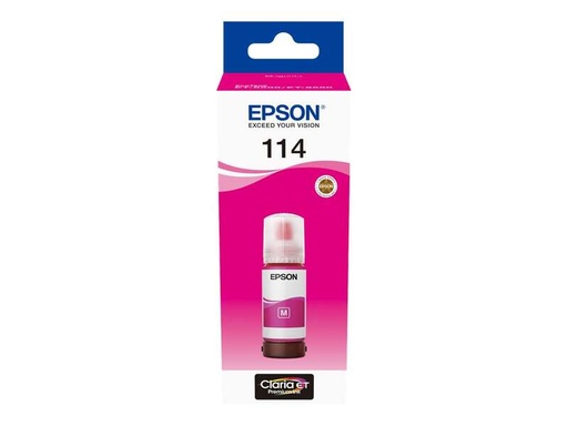 [EP-T07B3-MO] Epson 114 Magenta Bouteille Inkjet Pigment Marque Originale C13T07B340