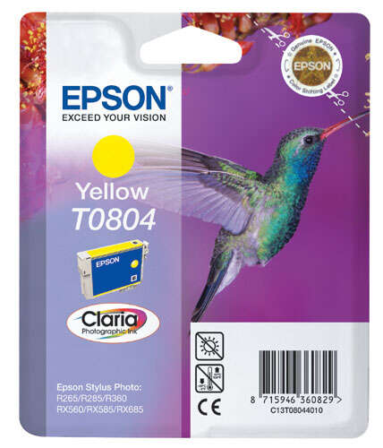 [EP-T0804-MO] Epson T0804 Yellow Cartouche Inkjet Marque Originale C13T08044011