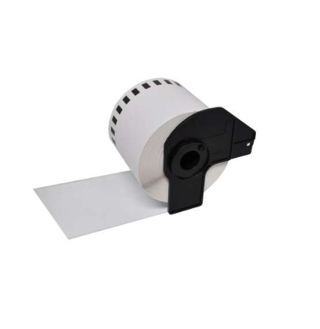 [BR-DKN55224-CP] Brother DKN55224 Etiquettes non adhésive Compatible PRO de taille personnalisable largeur 54mm x 30,48 Mètres texte Noir sur fond Blanc