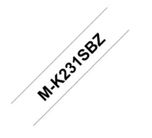 [BR-MK231BK-CP] Brother MK231BZ K7 titreuse Original texte Noir sur fond Blanc largeur 12mm x 4 Mètres