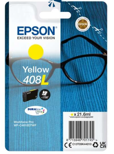 [EP-T09K4-MO] Epson 408L Yellow Cartouche Inkjet Marque Originale C13T09K44010