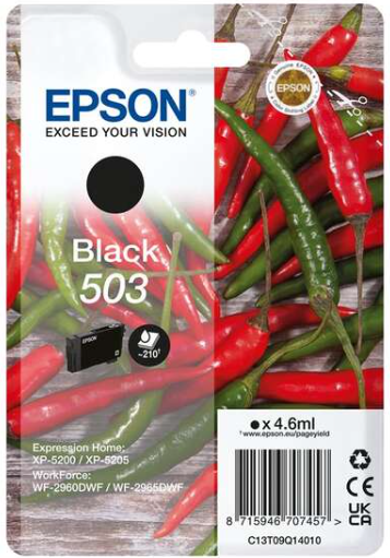 [EP-T09Q1-MO] Epson 503 Noir Cartouche Inkjet Marque Originale C13T09Q14010