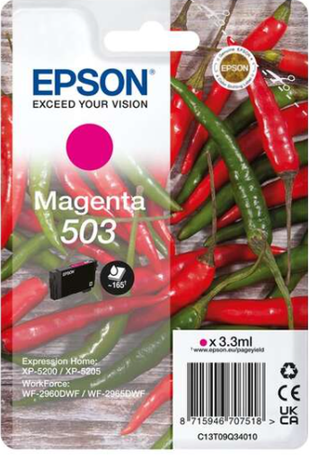 [EP-T09Q3-MO] Epson 503 Magenta Cartouche Inkjet Marque Originale C13T09Q34010