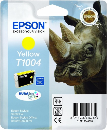 [EP-T1004-MO] Epson T1004 Yellow Cartouche Inkjet Marque Originale C13T10044010