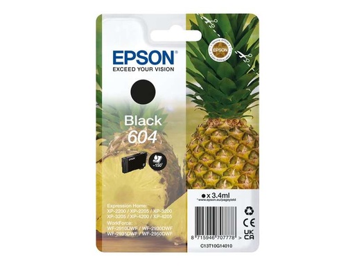 [EP-T10G1-MO] Epson 604 Noir Cartouche Inkjet Marque Originale C13T10G14010