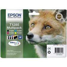 [EP-T1285-MO] Epson T1285 Pack de 4 cartouches Inkjet Marque Originale C13T12854012
