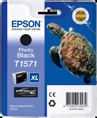 [EP-T1571-MO] Epson T1571 Noir Photo Cartouche Inkjet Marque Originale C13T15714010