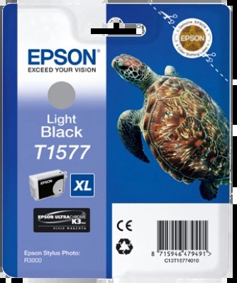[EP-T1577-MO] Epson T1577 Noir Clair Cartouche Inkjet Marque Originale C13T15774010