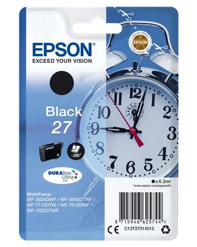 [EP-T2701-MO] Epson T2701 (27) Noir Cartouche Inkjet Marque Originale C13T27014012