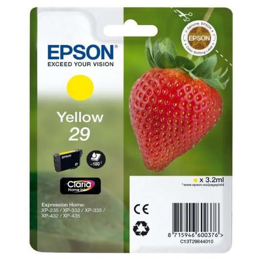[EP-T2984-MO] Epson T2984 (29) Yellow Cartouche Inkjet Marque Originale C13T29844012