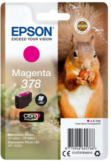 [EP-T3783-MO] Epson 378 Magenta Cartouche Inkjet Marque Originale C13T37834010