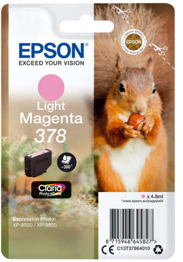 [EP-T3786-MO] Epson 378 Magenta Clair Cartouche Inkjet Marque Originale C13T37864010