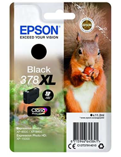 [EP-T3791-MO] Epson 378XL Noir Cartouche Inkjet Marque Originale C13T37914010