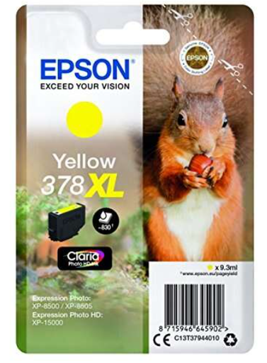 [EP-T3794-MO] Epson 378XL Yellow Cartouche Inkjet Marque Originale C13T37944010