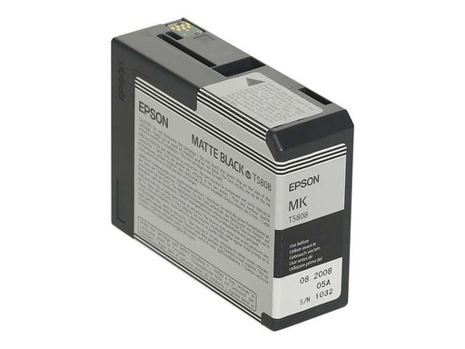 [EP-T5808-MO] Epson T5808 Noir Mat Cartouche Inkjet Marque Originale C13T580800
