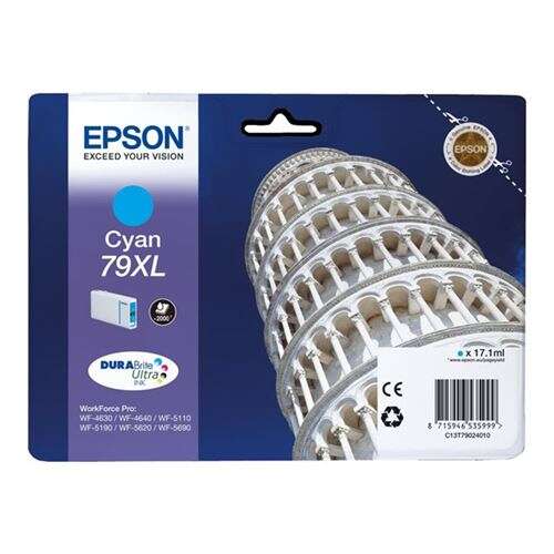 [EP-T7902-MO] Epson T7902 (79XL) Cyan Cartouche Inkjet Marque Originale C13T79024010