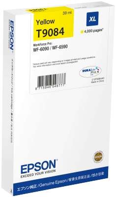 [EP-T9084-MO] Epson T9084 Yellow Cartouche Inkjet Marque Originale C13T908440