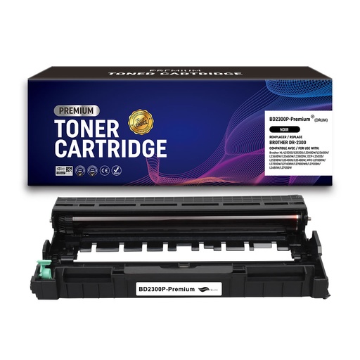 [BR-DR2300-CE] Brother DR2300 Tambour Imprimante Laser Noir Compatible EXCELLENCE 