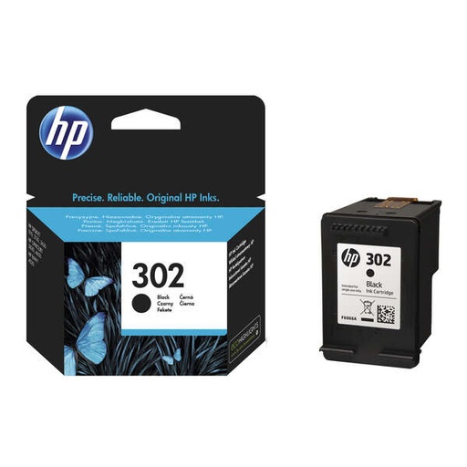 [HP-302BK-MO] HP 302 Noir Cartouche Inkjet Marque Originale F6U66AE