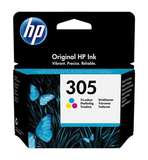 [HP-305CL-MO] HP 305 Tri-Couleurs Cartouche Inkjet Marque Originale 3YM60AE