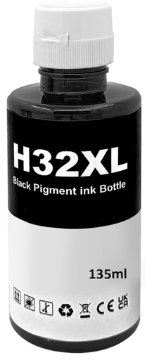 [HP-32XLBK-CP] HP 32XL Noir Bouteille Inkjet Pigment Compatible PRO 1VV24AE