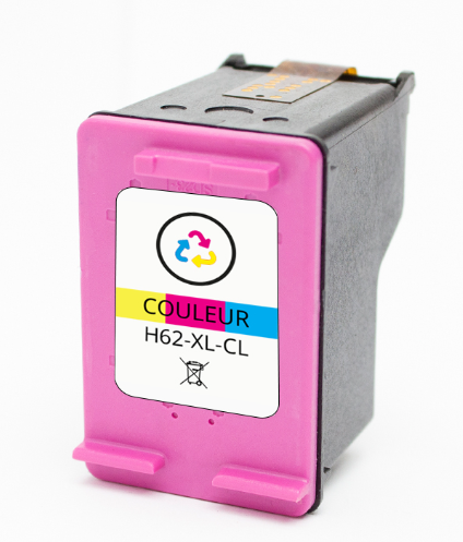 [HP-62XLCL-RW] HP 62XL Tri-Couleurs Cartouche Inkjet Remanufacturé PRO C2P06AE C2P07AE