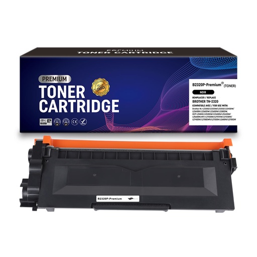 [BR-TN2320-CE] Brother TN2320 TN2310 Noir toner Universel Compatible EXCELLENCE