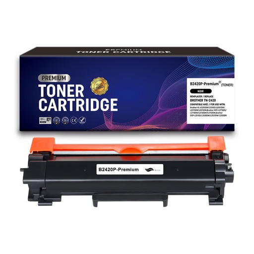 [BR-TN2420-CE] Brother TN2420 TN2410 Noir toner Compatible EXCELLENCE 3000 pages