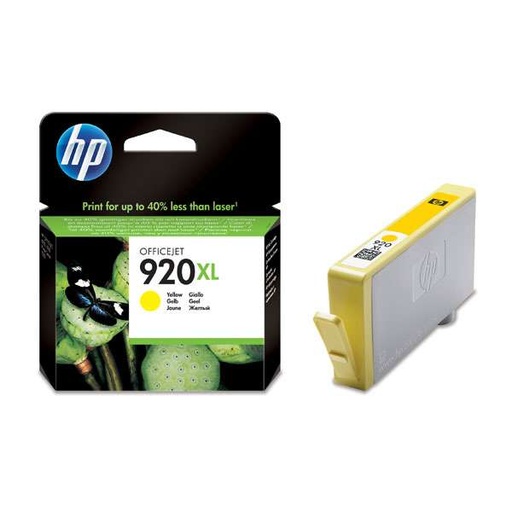 [HP-920XLYL-MO] HP 920XL Yellow Cartouche Inkjet Marque Originale CD974AE