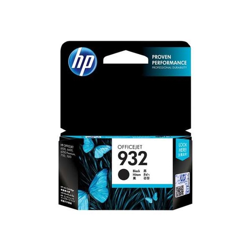 [HP-932BK-MO] HP 932 Noir Cartouche Inkjet Marque Originale CN057AE