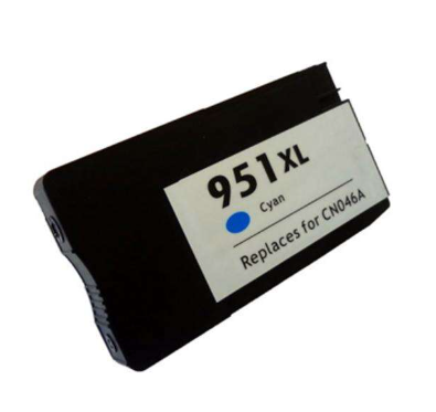[HP-951XLCY-CP] HP 951XL Cyan Cartouche Inkjet Compatible PRO CN046AE CN050AE