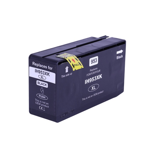 [HP-953XLBK-CP] HP 953XL Noir Cartouche Inkjet Pigment Compatible PRO L0S70AE L0S58AE