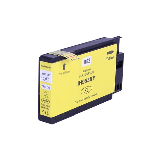 [HP-953XLYL-CP] HP 953XL Yellow Cartouche Inkjet Compatible PRO F6U18AE F6U14AE