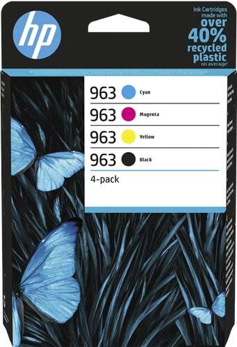 [HP-963VP4-MO] HP 963 Pack de 4 cartouches Inkjet Marque Originale 6ZC70AE