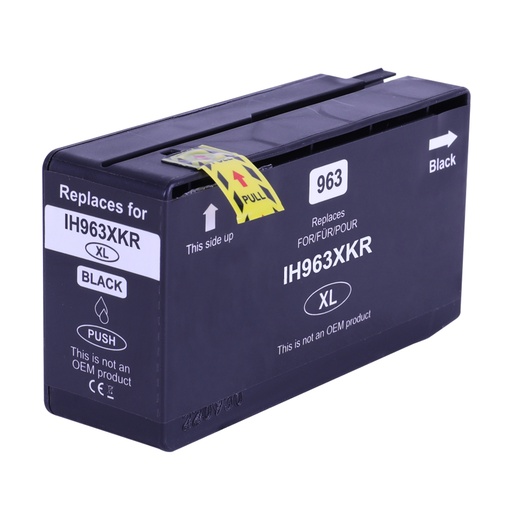 [HP-963XLBK-CP] HP 963XL Noir Cartouche Inkjet Pigment Compatible PRO 3JA30AE 3JA26AE