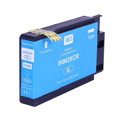 [HP-963XLCY-CP] HP 963XL Cyan Cartouche Inkjet Compatible PRO 3JA27AE 3JA23AE