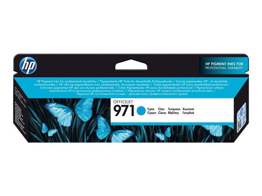 [HP-971CY-MO] HP 971 Cyan Cartouche Inkjet Marque Originale CN622AE