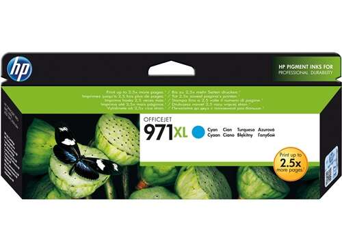 [HP-971XLCY-MO] HP 971XL Cyan Cartouche Inkjet Marque Originale CN626AE