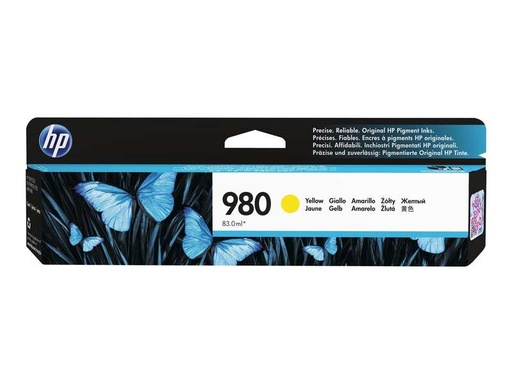 [HP-980YL-MO] HP 980 Yellow Cartouche Inkjet Marque Originale D8J09A