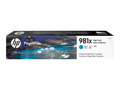 [HP-981XCY-MO] HP 981X Cyan Cartouche Inkjet Marque Originale L0R09A