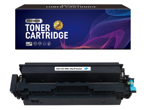 [HP-W2211X-CE] HP W2211X W2211A Toner Cyan Compatible EXCELLENCE avec puce Compatible et niveau d'encre 207X 207A