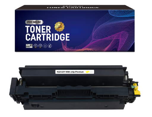 [HP-W2212X-CE] HP W2212X W2212A Toner Yellow Compatible EXCELLENCE  avec puce Compatible et niveau d'encre 207X 207A