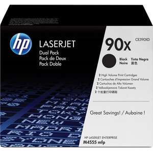 [HP-CE390XVP2-MO] HP CE390X Noir Pack de 2 cartouches de Toner Marque Originales 90X