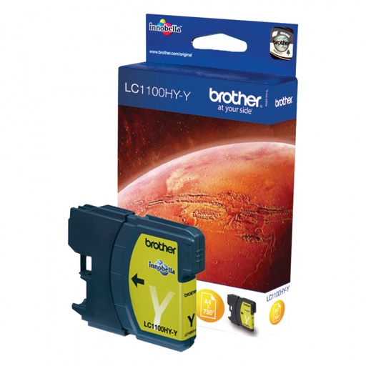 [BR-LC1100XLYL-MO] Brother LC1100XL Cartouche Inkjet Yellow Marque Originale