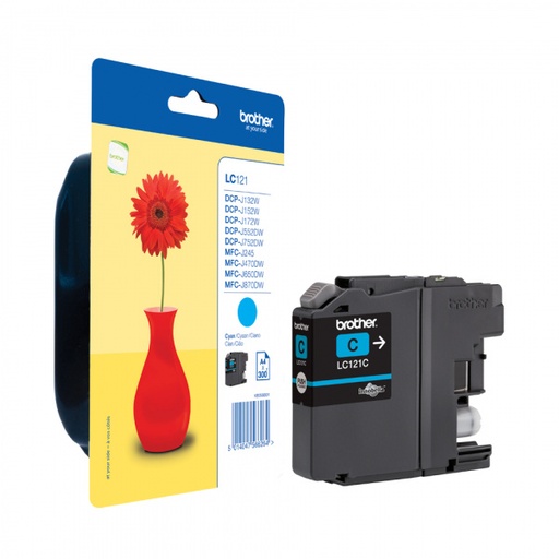 [BR-LC121CY-MO] Brother LC121 Cartouche Inkjet Cyan Marque Originale
