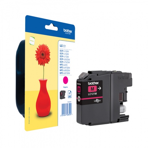 [BR-LC121MG-MO] Brother LC121 Cartouche Inkjet Magenta Marque Originale