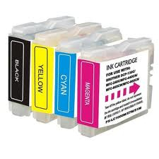 [BR-LC121VP4-MO] Brother LC121 Pack de 4 cartouches Inkjet BLK/CYN/MAG/YEL Marque Originale