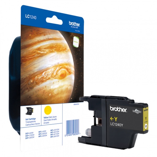 [BR-LC1240YL-MO] Brother LC1240 Cartouche Inkjet Yellow Marque Originale 