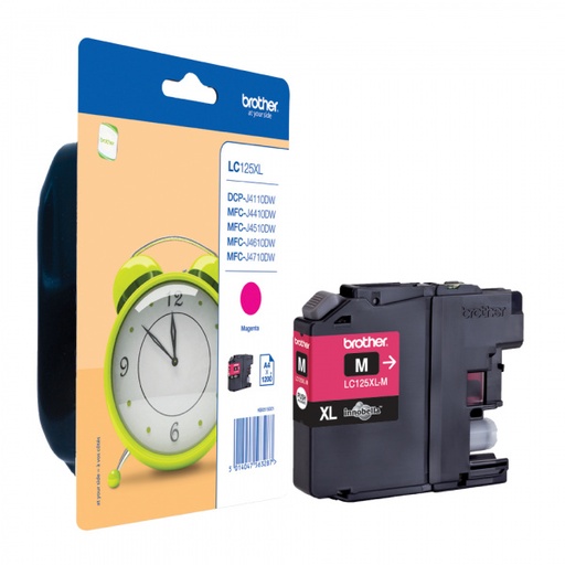[BR-LC125XLMG-MO] Brother LC125XL Cartouche Inkjet Magenta Marque Originale 